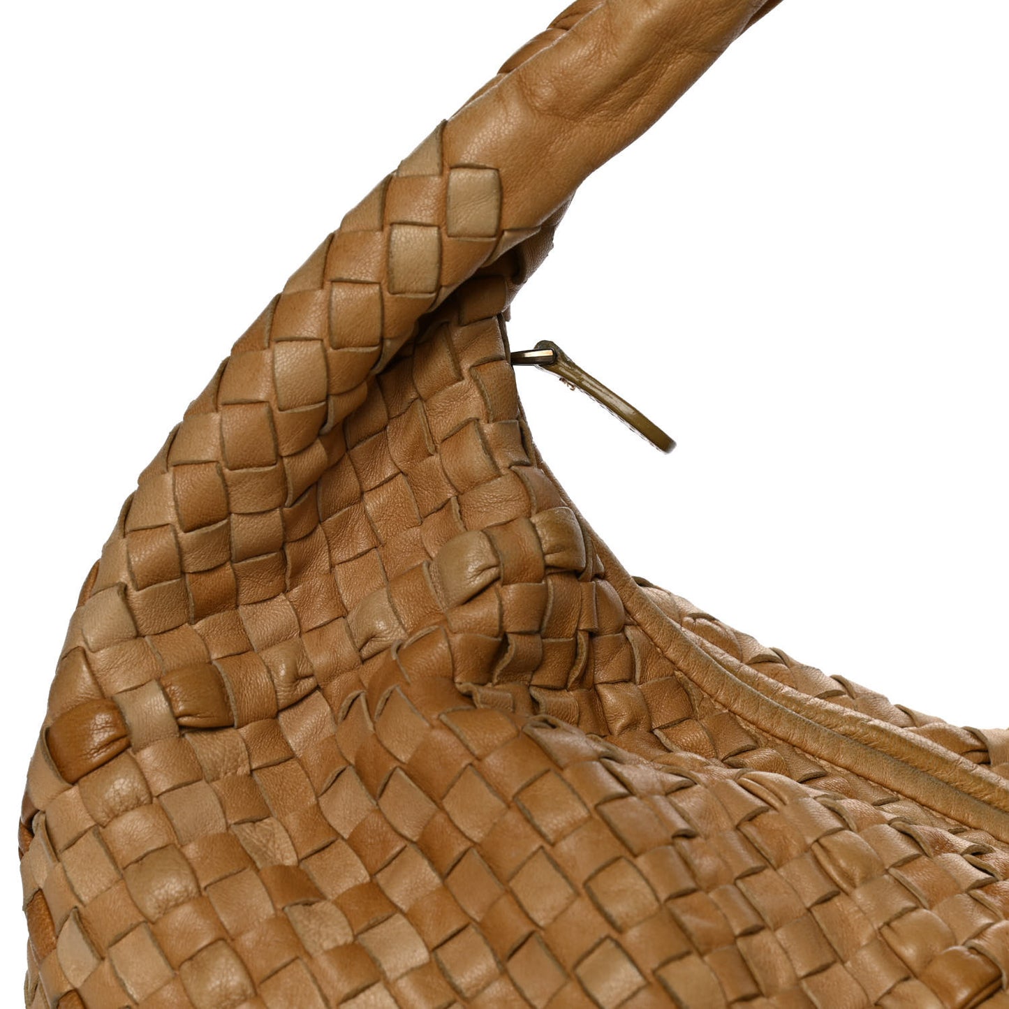 Nappa Intrecciato Maxi Nuvolato Veneta Hobo Paille