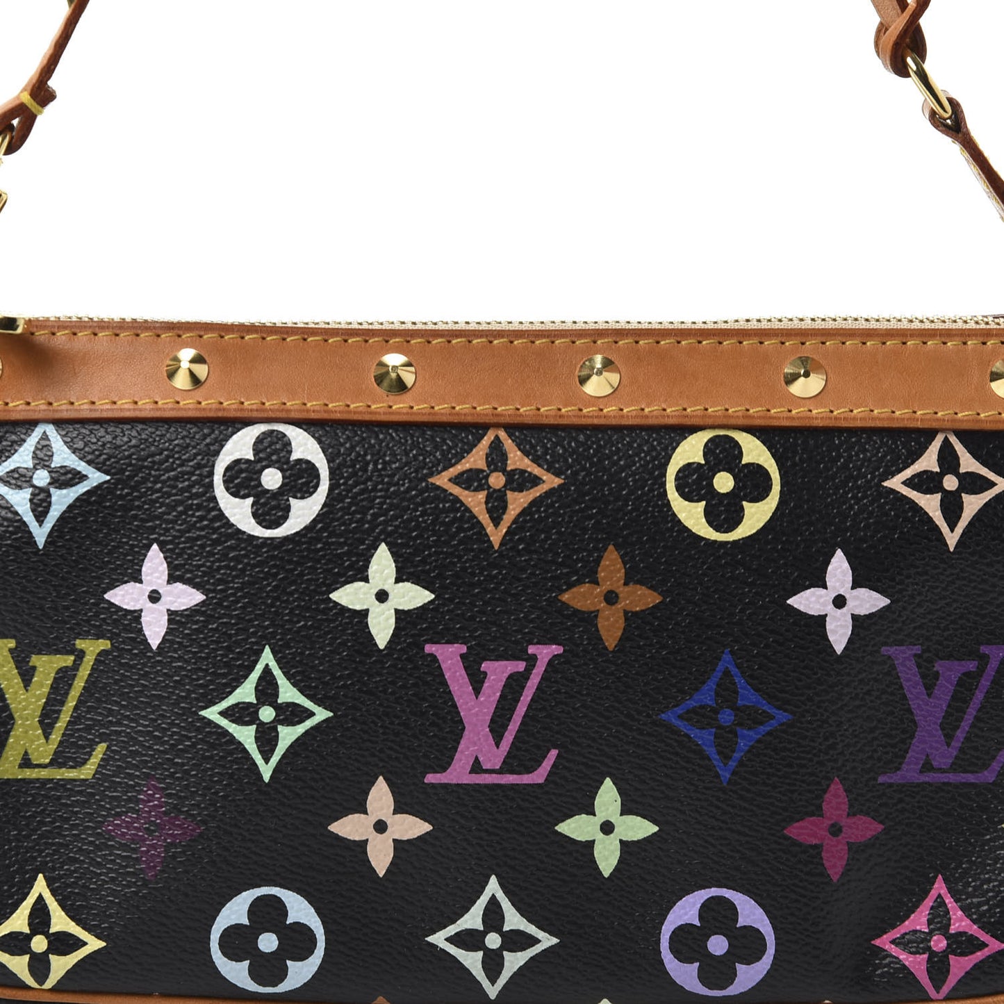 Monogram Multicolor Pochette Accessories Black