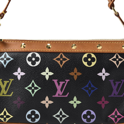Louis Vuitton Monogram Multicolor Pochette Accessories Black 8 of 8