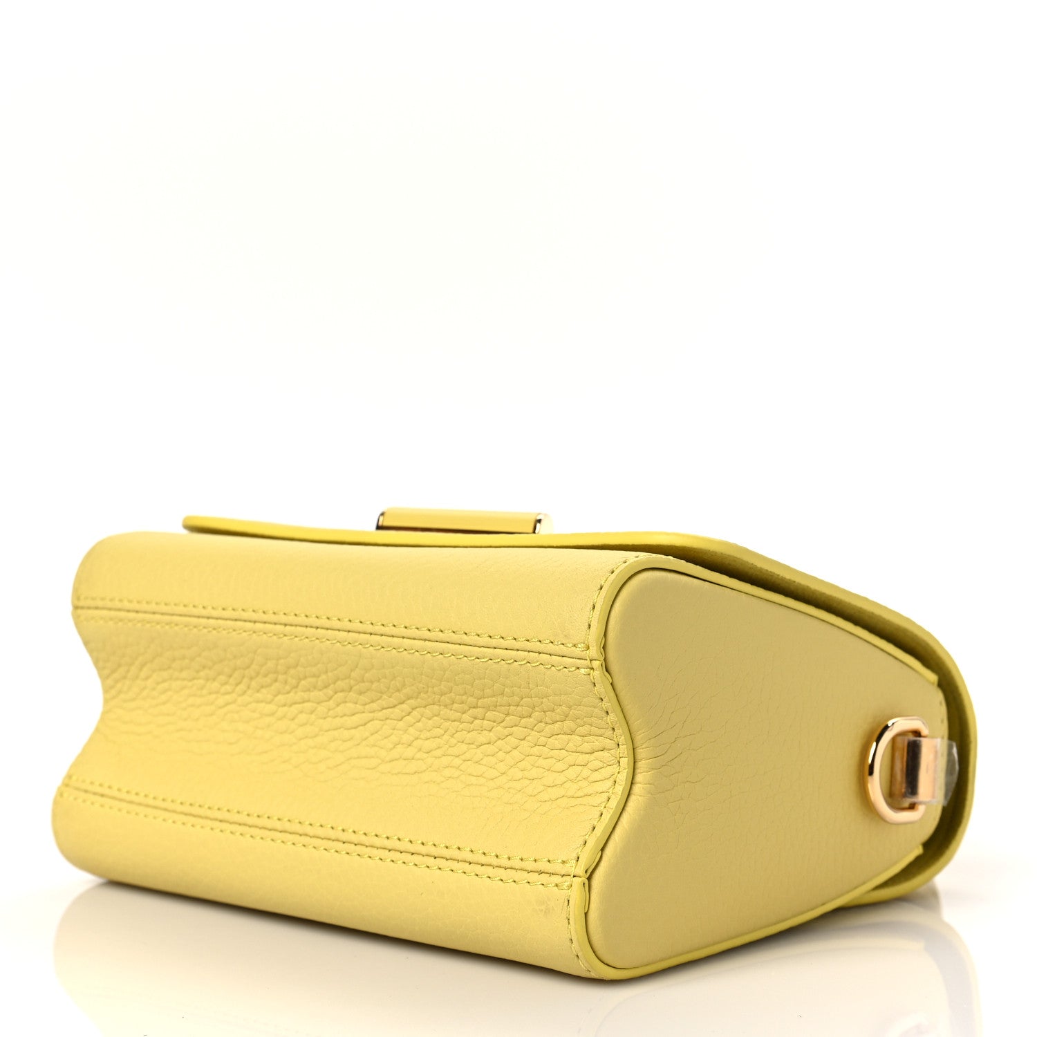 Louis Vuitton Taurillon Smooth Calfskin Scrunchie Twist One Handle PM Yellow 7 of 7