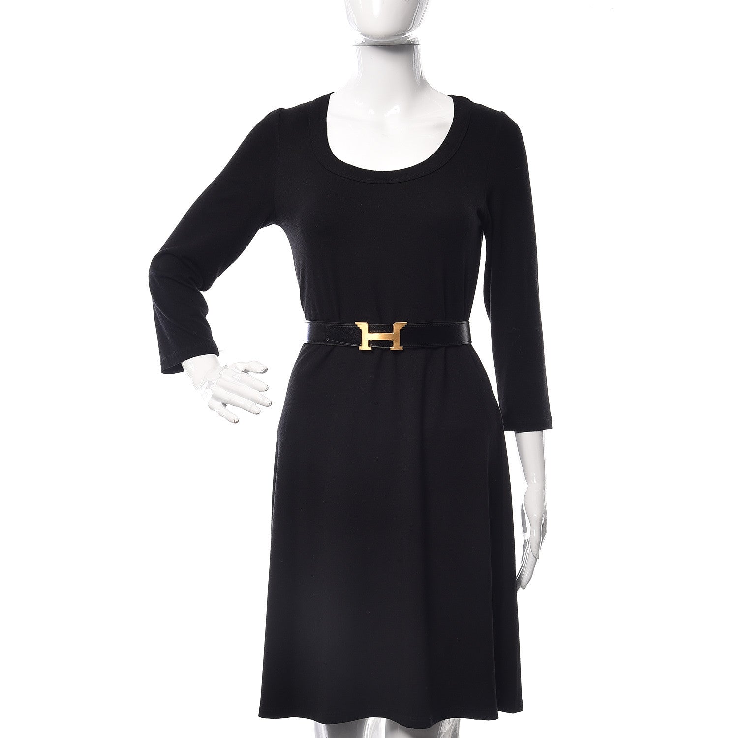 Hermes 135 Togo 32mm Pegase H Belt 105 Black Gold 2 of 9