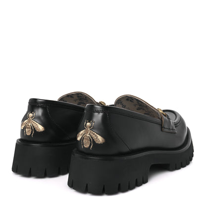 Gucci Cordovan Lux Womens Harald Horsebit 25mm Platform Loafers 41 Black 5 of 12