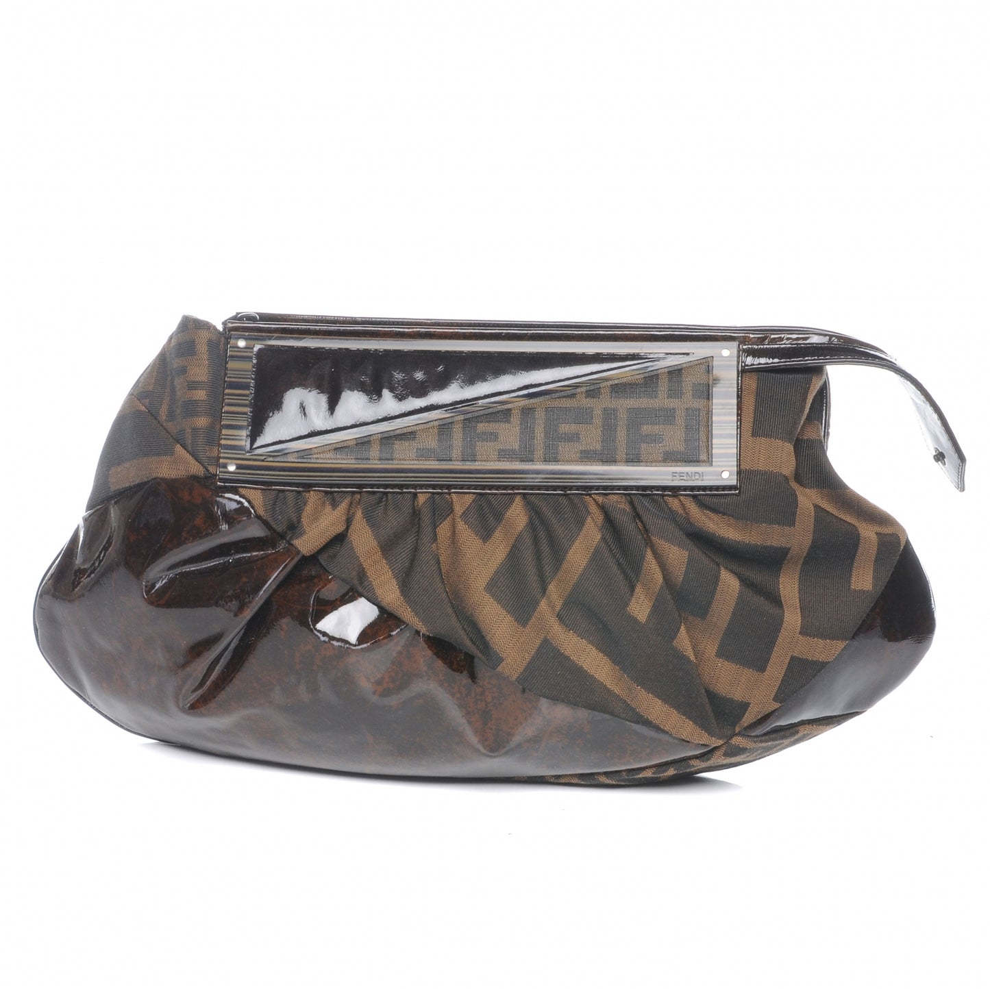 Zucca Spalmati Patent To You Convertible Clutch Tobacco