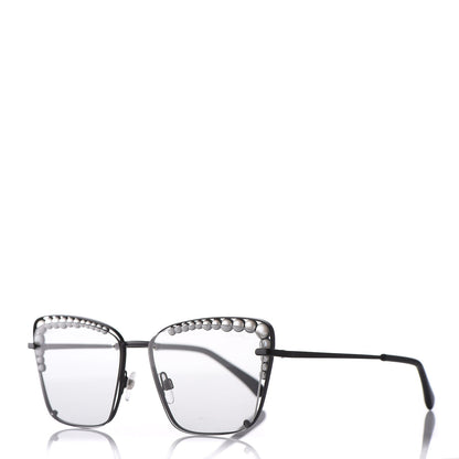 Chanel Square Frame Pearl Sunglasses 4235-H Black 1 of 8