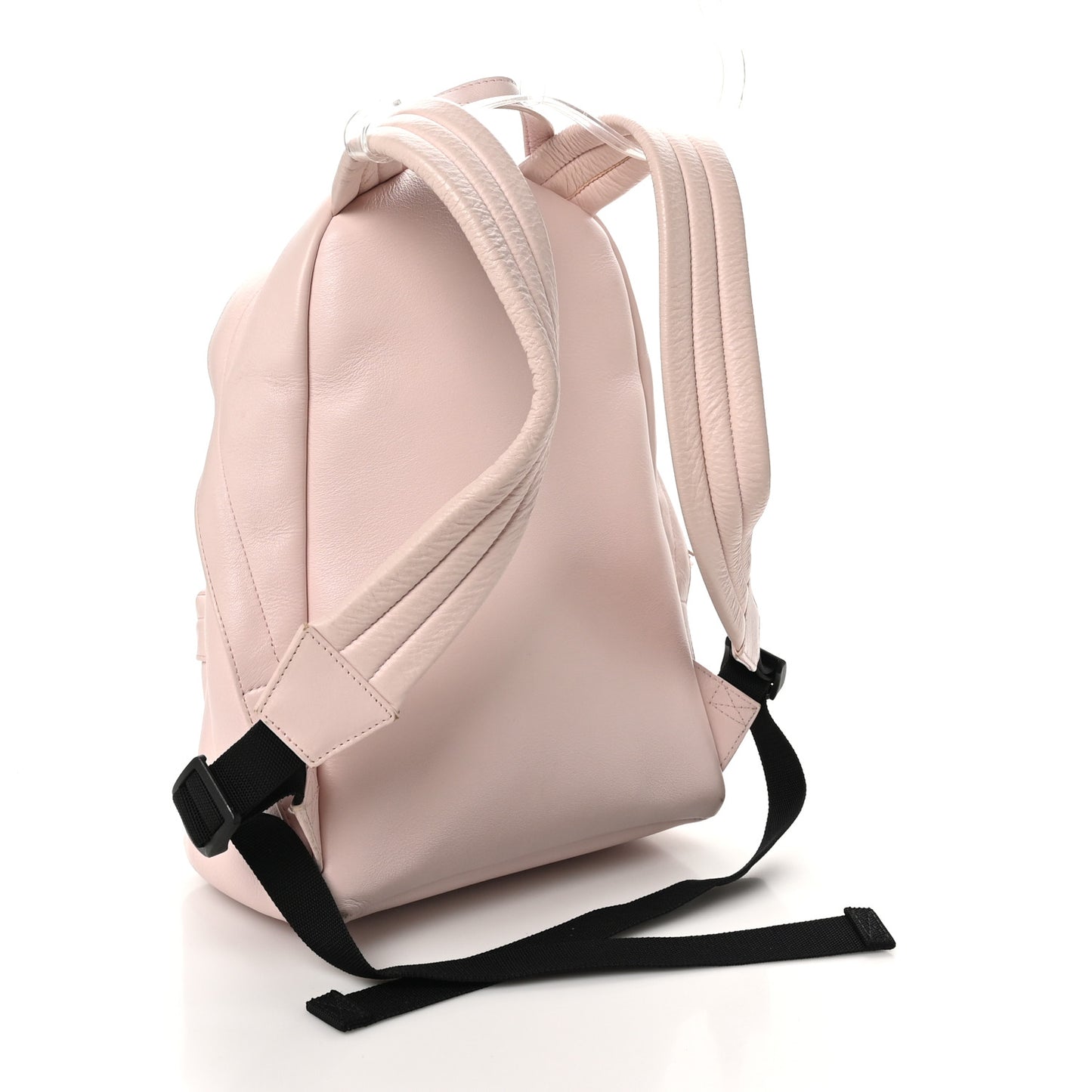 Smooth Calfskin Logo Small Everyday Backpack Light Rose Black