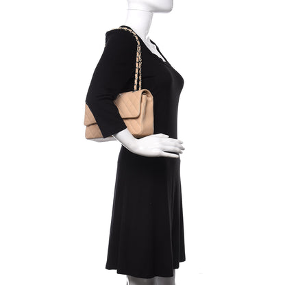 Chanel Caviar Quilted Medium Double Flap Beige Clair 2 of 16