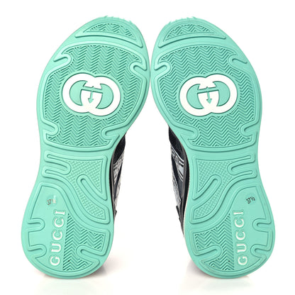 Gucci Fabric Womens Ultrapace R Mid Top Sneakers 37.5 Loess Black 5 of 7