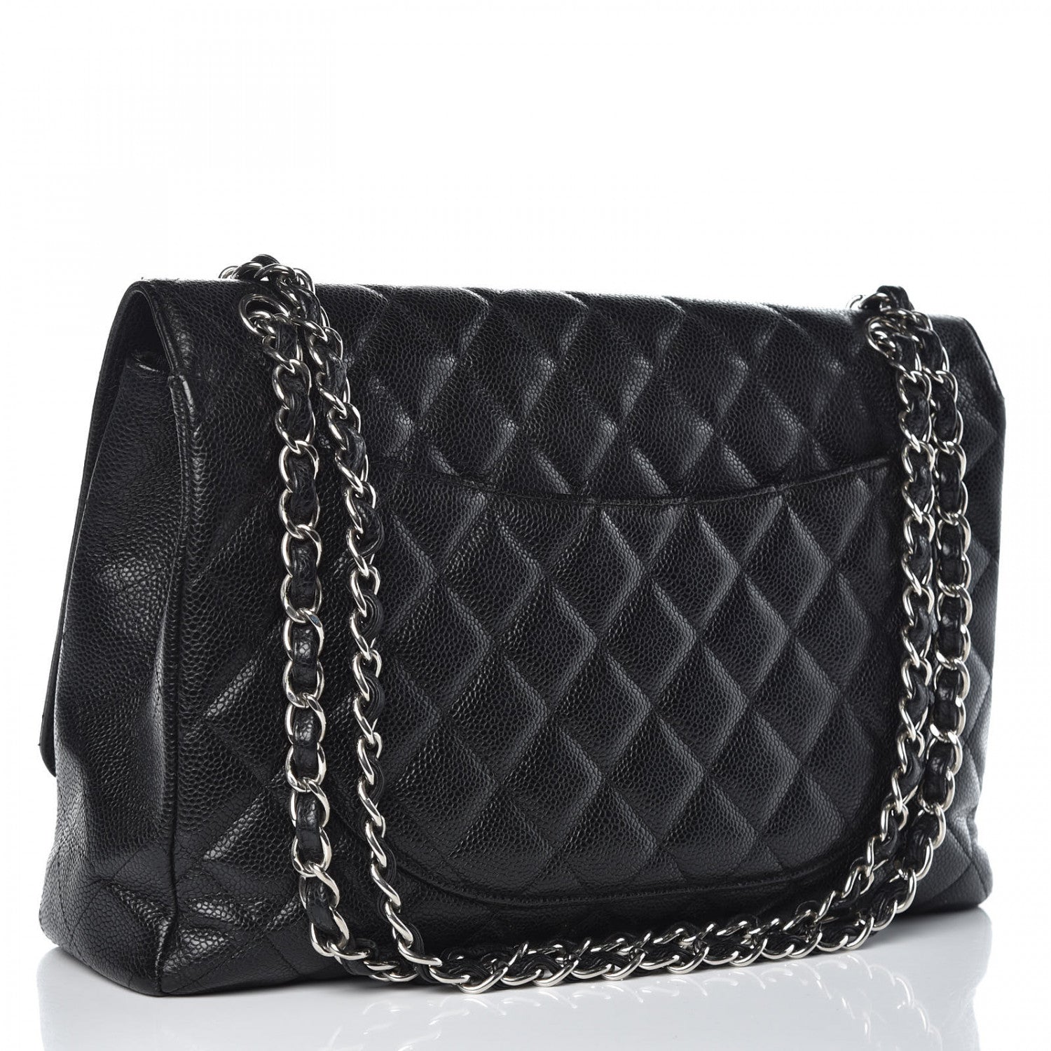 Chanel Caviar Quilted Maxi Single Flap Black 3 of 14