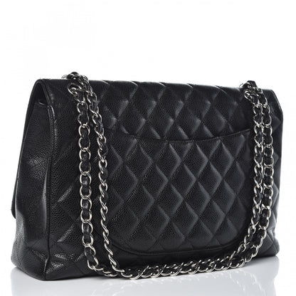 Chanel Caviar Quilted Maxi Single Flap Black 3 of 14