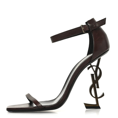 Saint Laurent Calfskin Opyum 110 Sandals 39 Brown 2 of 18