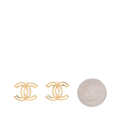Chanel Metal Obazine CC Earrings Gold 2 of 5