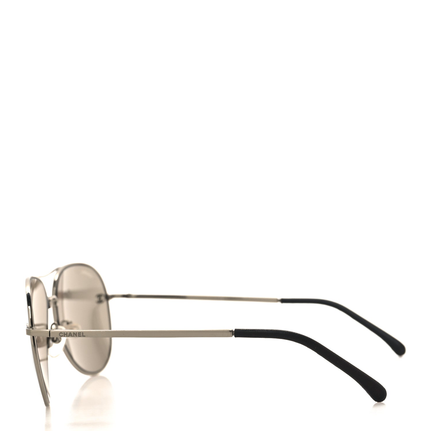 Chanel Aviator CC Sunglasses 4189-T-Q Gold 3 of 7