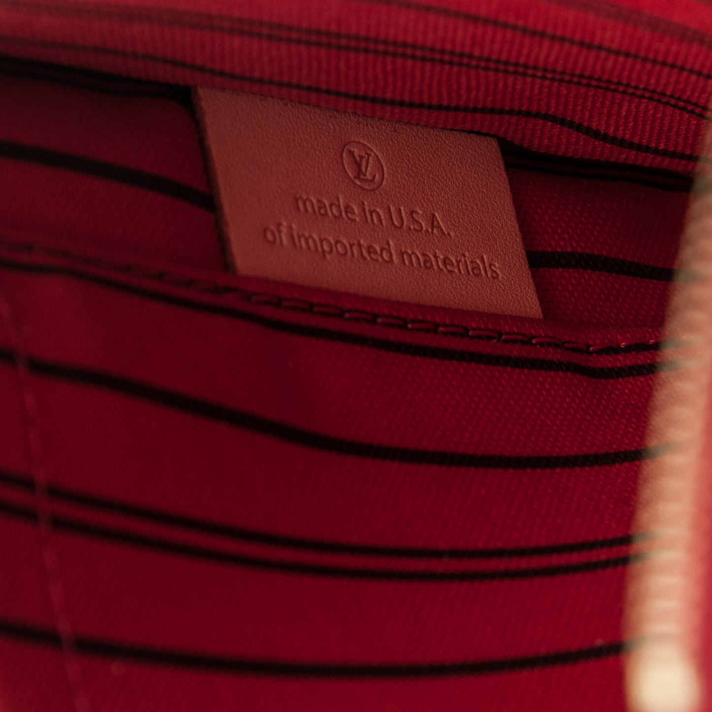 Monogram Neverfull MM GM Pochette Cherry