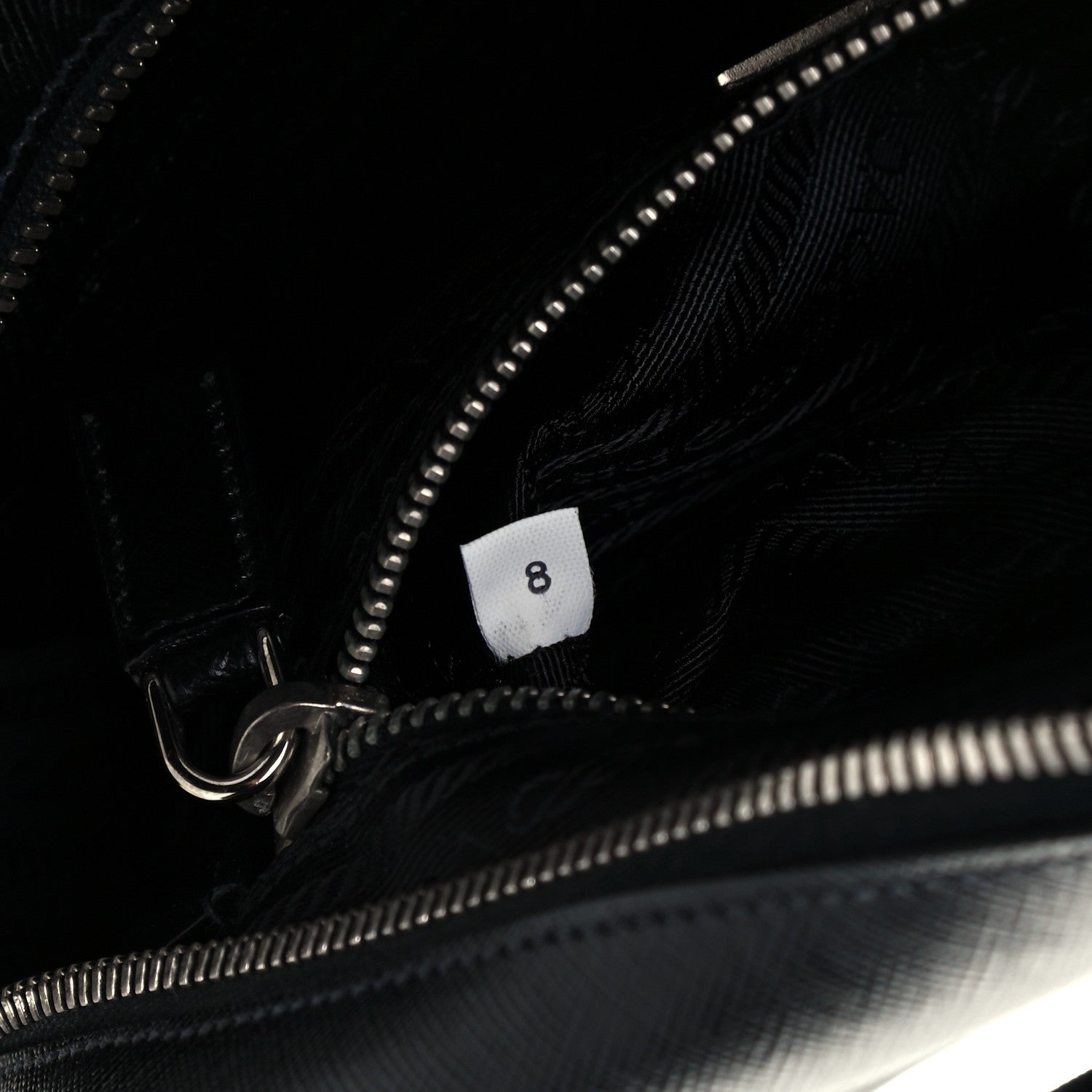 Prada Saffiano Lux Petite Bowler Black 6 of 11
