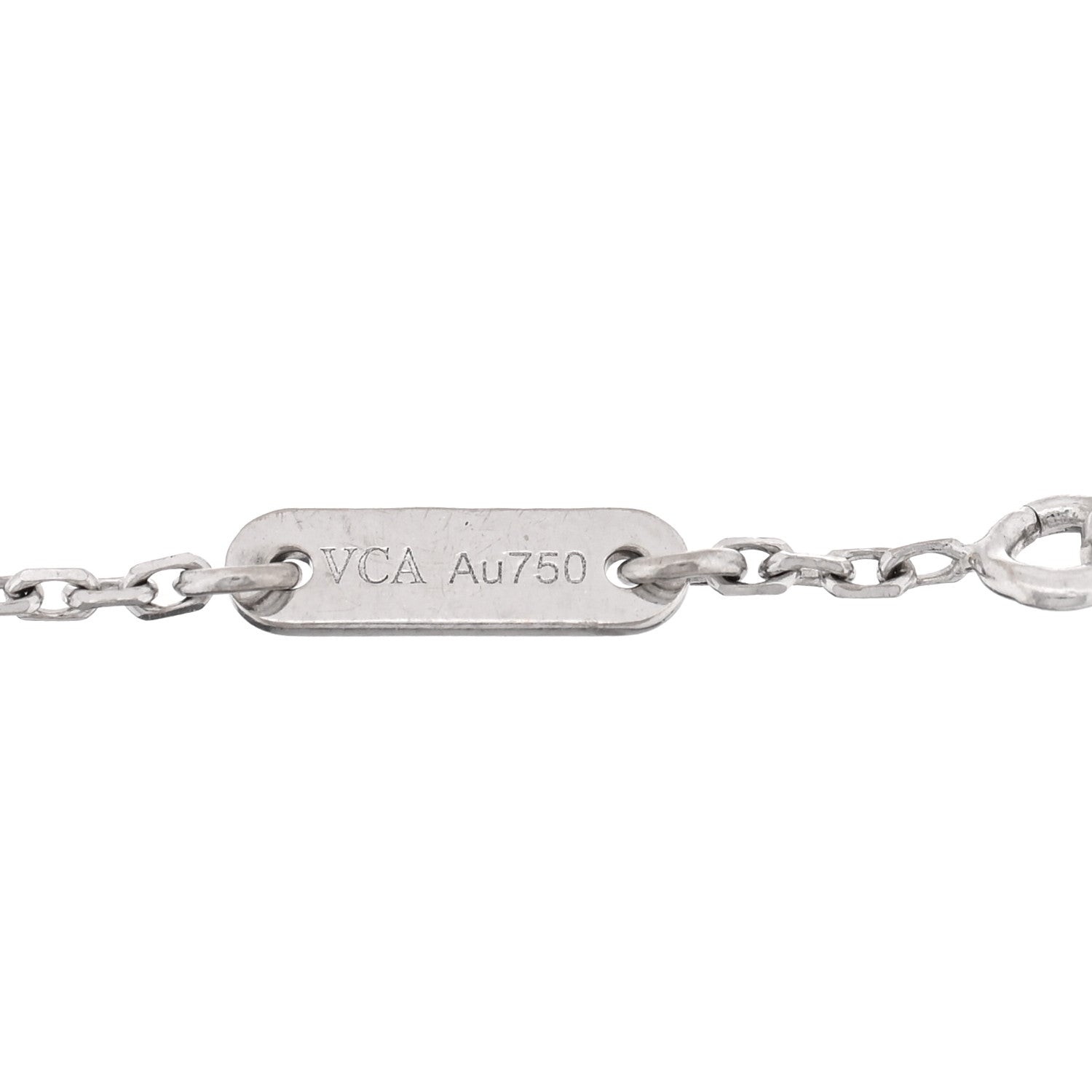 Van Cleef & Arpels 18K White Gold Diamond Sweet Alhambra Bracelet 3 of 3