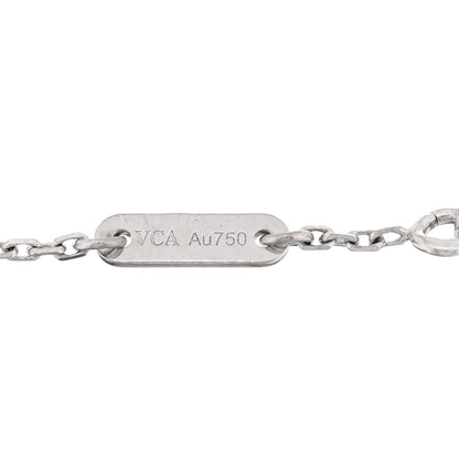Van Cleef & Arpels 18K White Gold Diamond Sweet Alhambra Bracelet 3 of 3