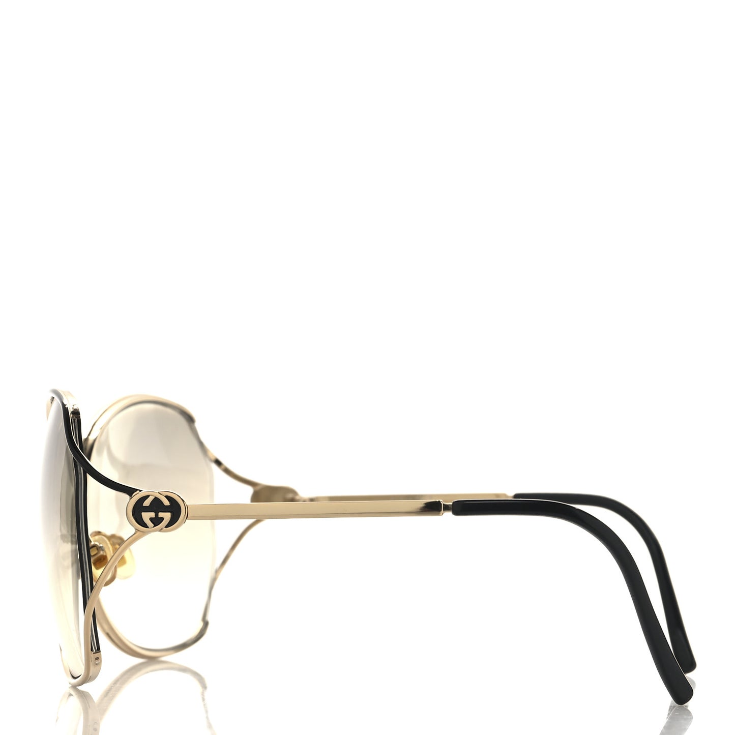 Metal Oversized Sunglasses GG 2846/S Gold Black