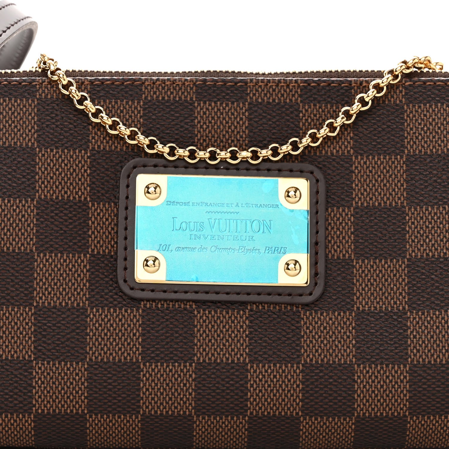 Louis Vuitton Damier Ebene Eva Clutch 8 of 10