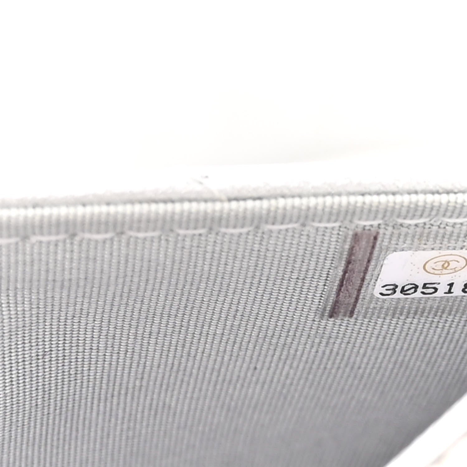 Chanel Metallic Goatskin Quilted Chanel 19 Wallet On Chain WOC Silver 8 of 14