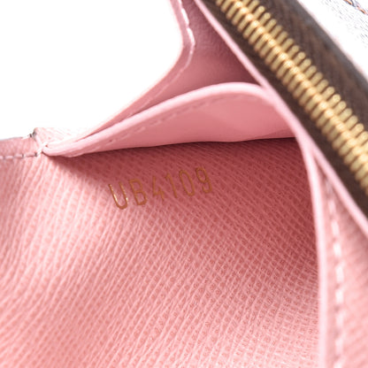 Louis Vuitton Damier Ebene Rosalie Coin Purse Rose Ballerine 7 of 8