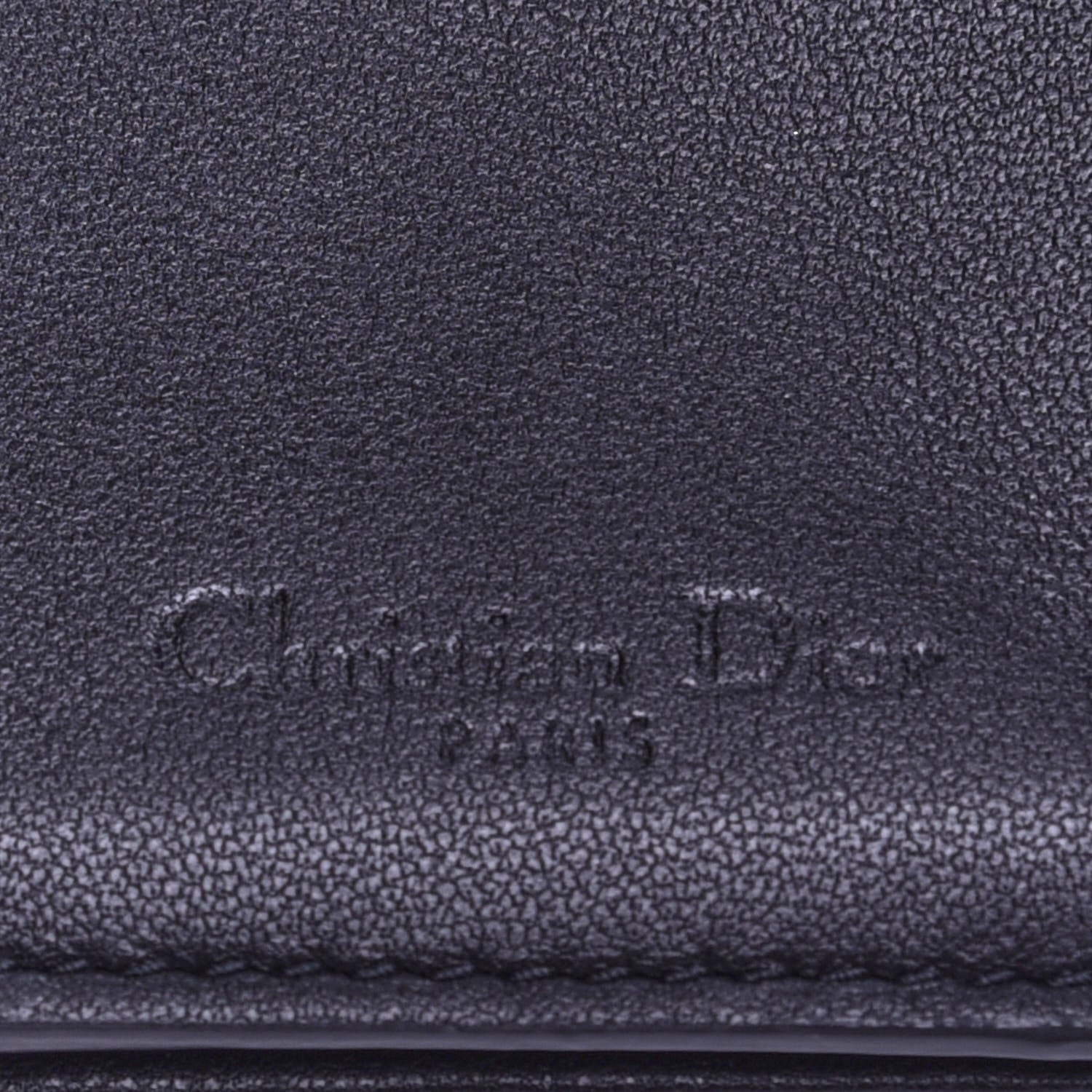 Christian Dior Lambskin Cannage Lady Dior Lotus Wallet Black 8 of 9