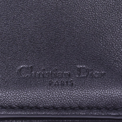 Christian Dior Lambskin Cannage Lady Dior Lotus Wallet Black 8 of 9