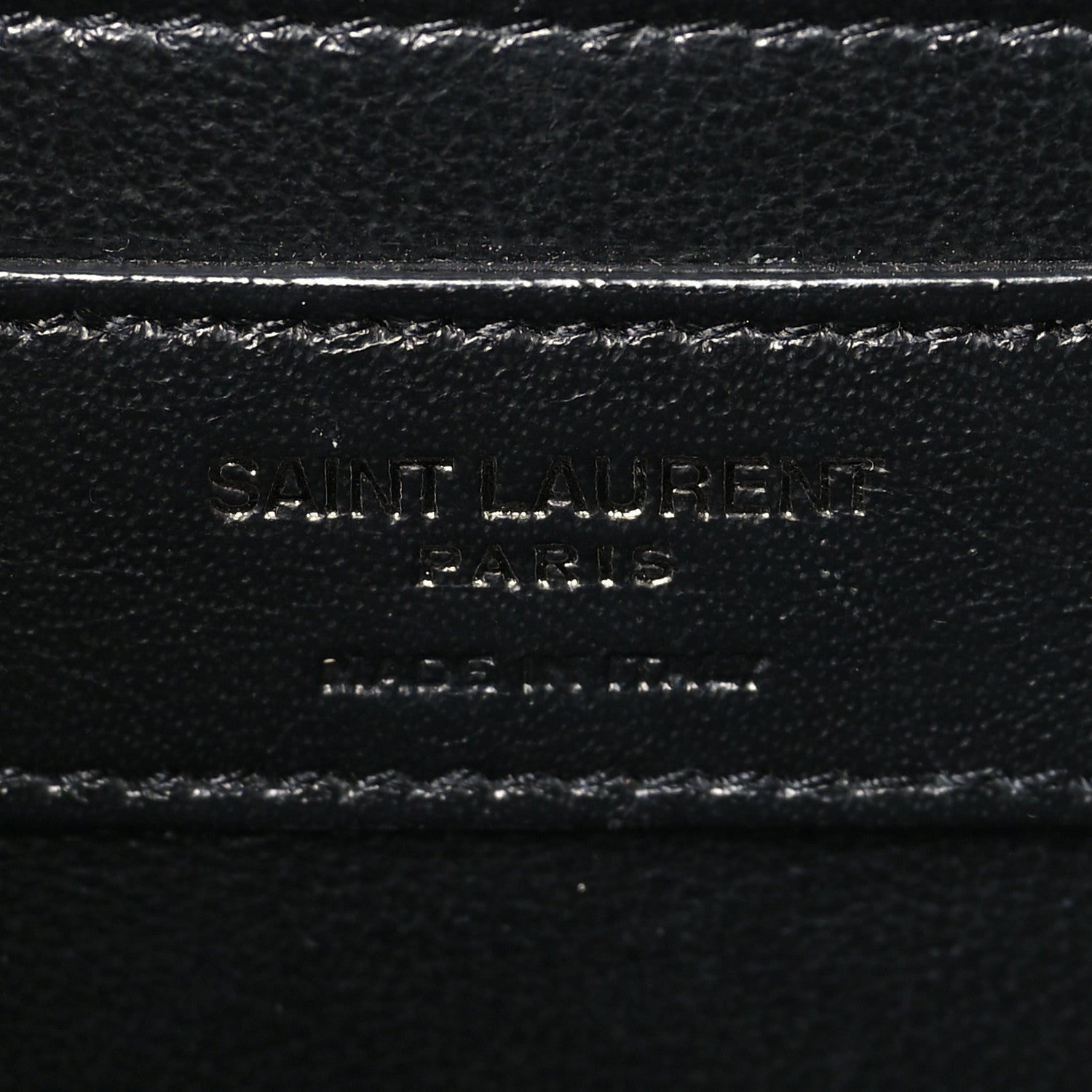 Saint Laurent Grain De Poudre Textured Mixed Matelasse Triquilt Medium Monogram Monochrome Satchel Black 6 of 10