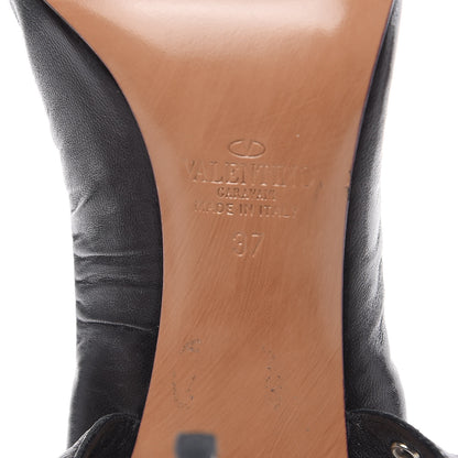 Valentino Garavani Nappa Love Latch Cross Strap 100mm Pumps 37 Black 7 of 10