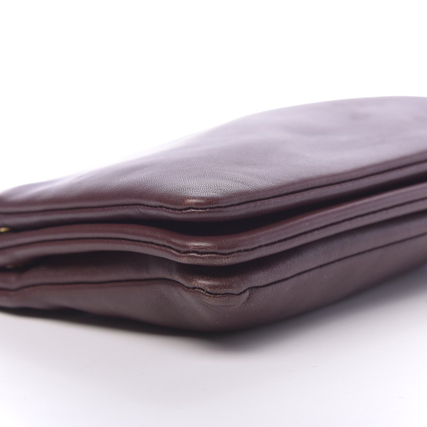 Celine Smooth Lambskin Small Trio Crossbody Bag Burgundy 12 of 17