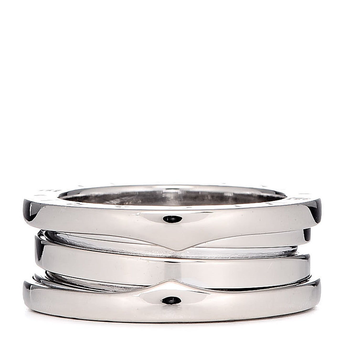 18K White Gold B.Zero1 Two-Band Ring 50 5.25