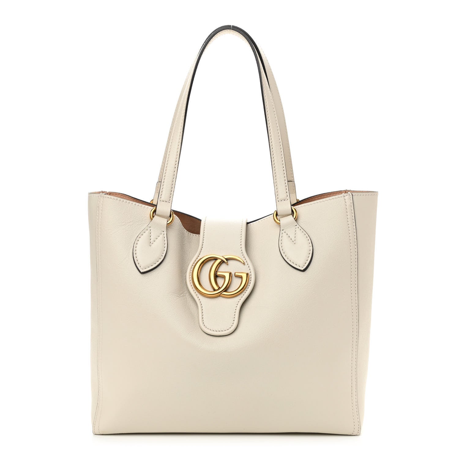 Gucci New Sakai Calfskin Lux Small Dahlia Tote Mystic White 3 of 11