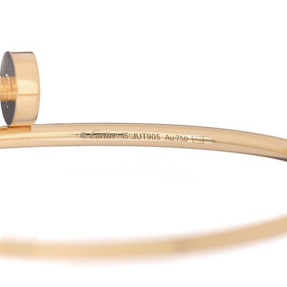 Cartier 18K Yellow Gold Small Juste Un Clou Bracelet 15 4 of 4