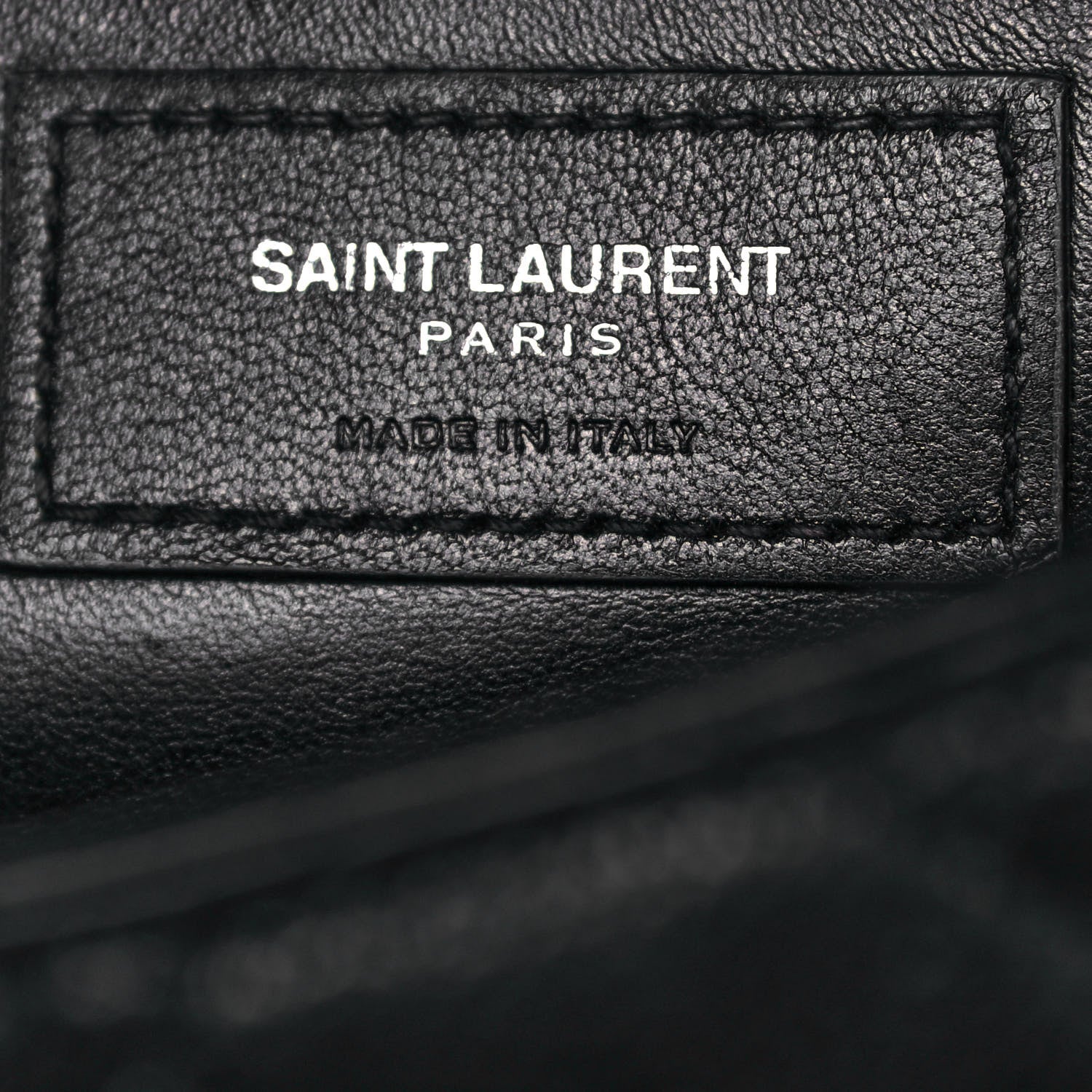 Saint Laurent Sheepskin Tri-Quilt Monogram Medium College Bag Black 7 of 20