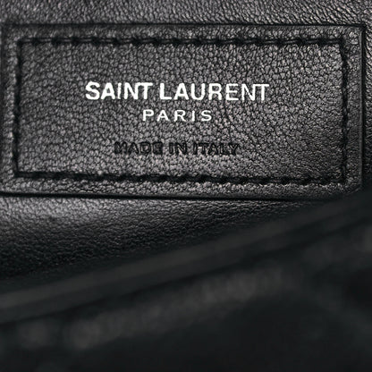 Saint Laurent Sheepskin Tri-Quilt Monogram Medium College Bag Black 7 of 20