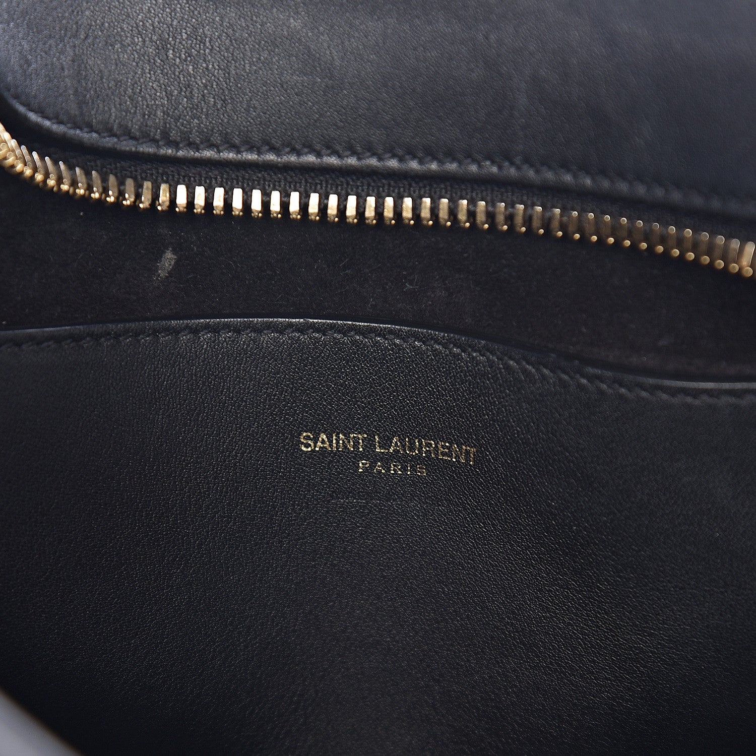 Saint Laurent Calfskin Monogram Baby Cabas Black 5 of 15