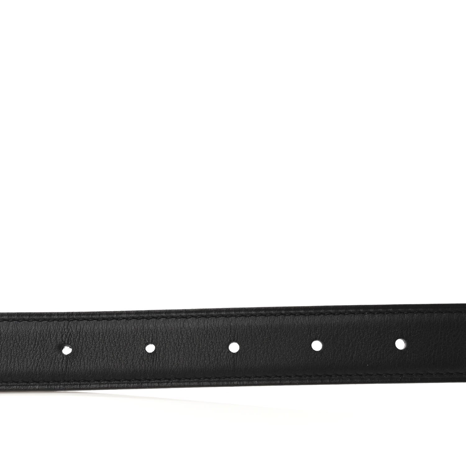 Hermes Swift Epsom 24mm Belt Strap 85 Black Etoupe 4 of 4
