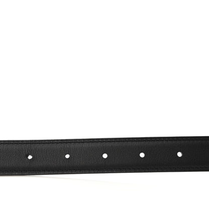 Hermes Swift Epsom 24mm Belt Strap 85 Black Etoupe 4 of 4
