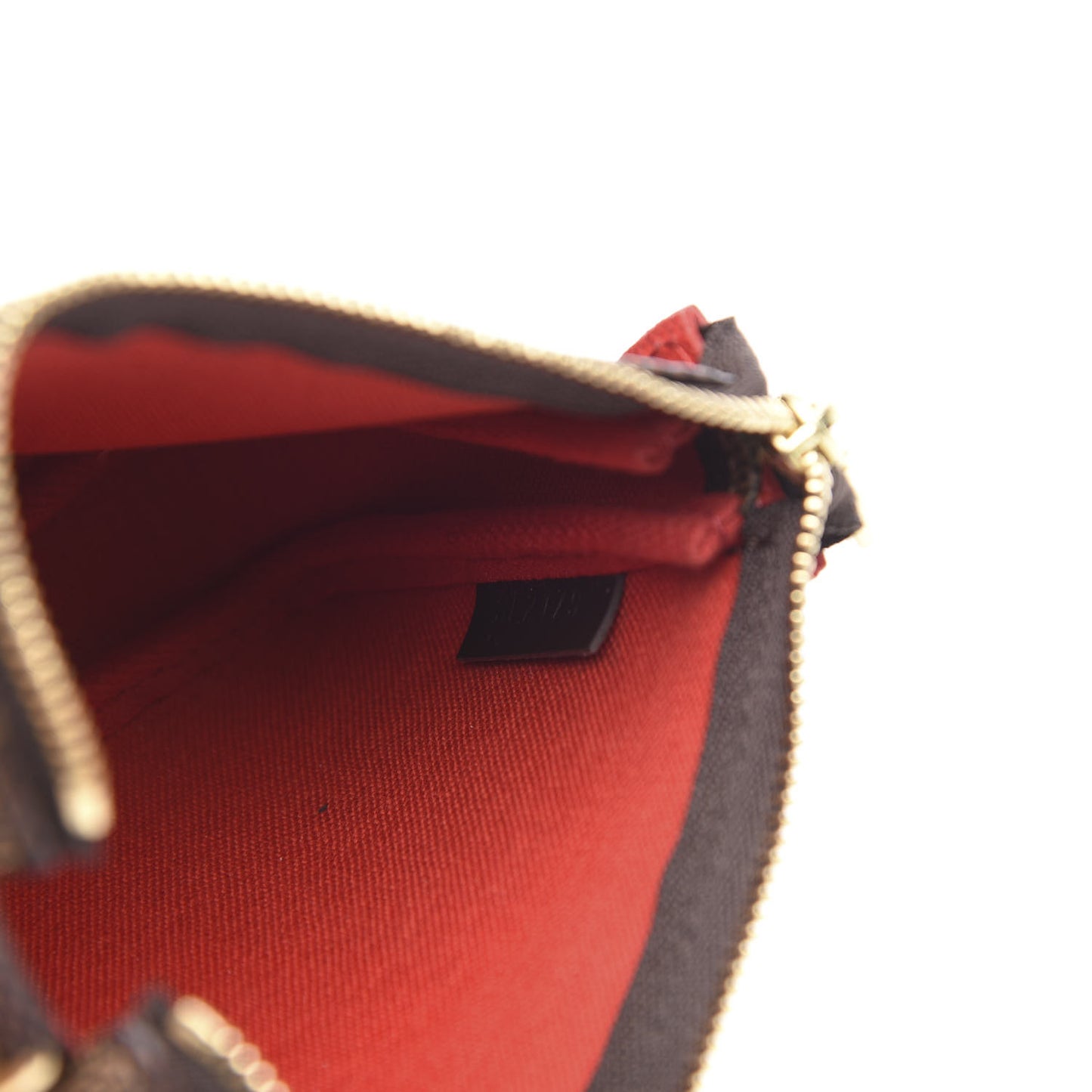 Damier Ebene 2019 Christmas Animation Mini Pochette Accessories Red