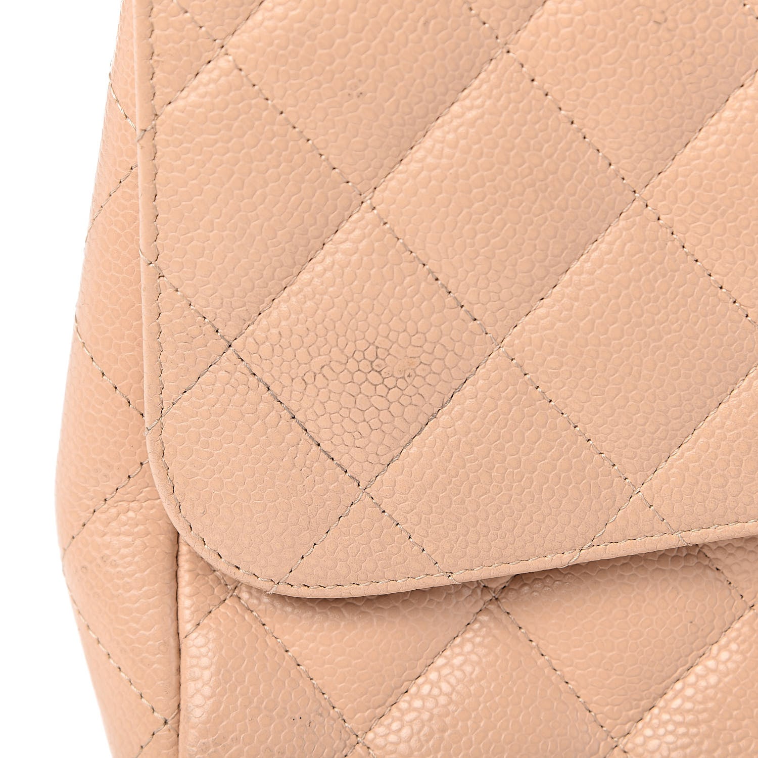 Chanel Caviar Quilted Jumbo Single Flap Beige Clair 8 of 24