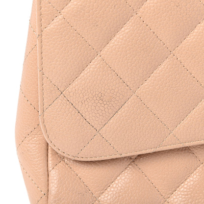 Chanel Caviar Quilted Jumbo Single Flap Beige Clair 8 of 24