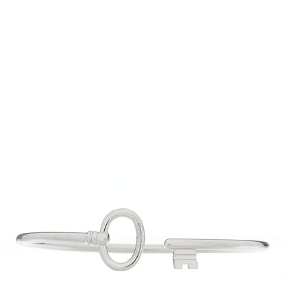 Tiffany 18K White Gold Keys Wire Bracelet 1 of 3