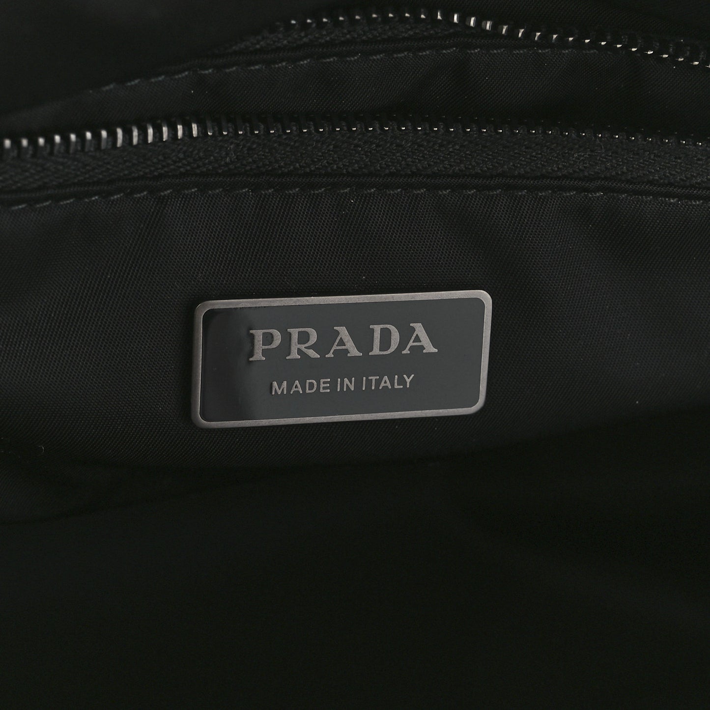 Tessuto Nylon Chain Tote Black
