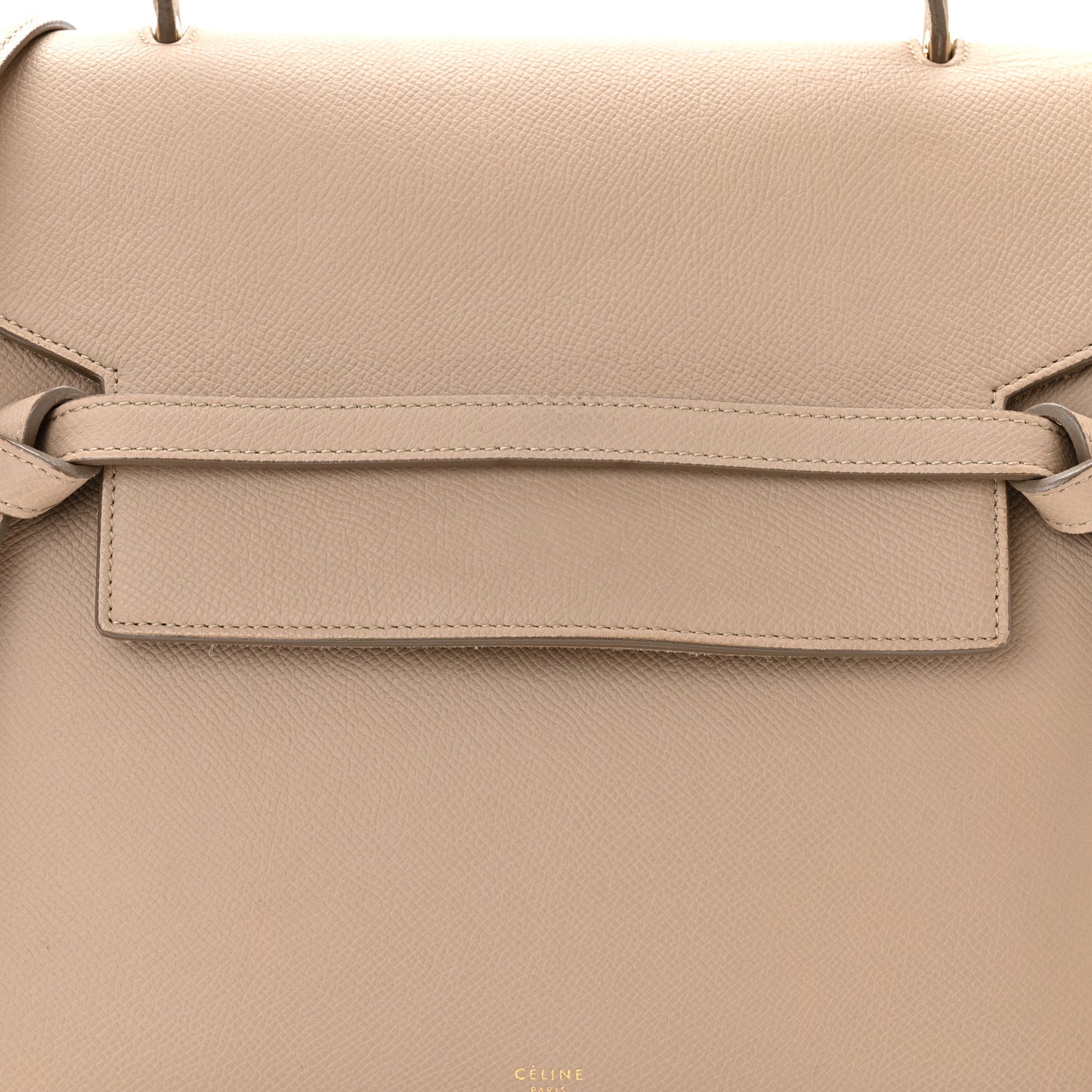 Grained Calfskin Mini Belt Bag Light Taupe