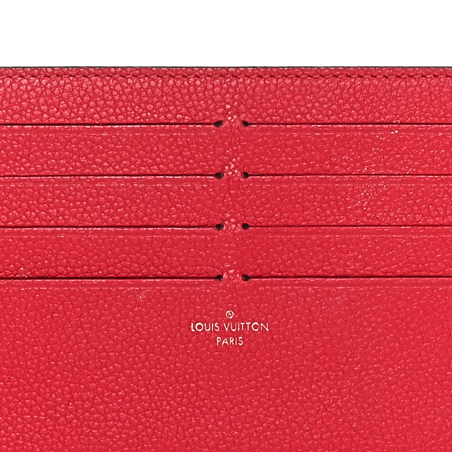 Louis Vuitton Calfskin Felicie Card Holder Insert Cherry 6 of 6