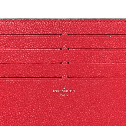 Louis Vuitton Calfskin Felicie Card Holder Insert Cherry 6 of 6