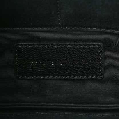 Saint Laurent Calfskin Crocodile Embossed Zip Mini Tablet Sleeve Black 7 of 10