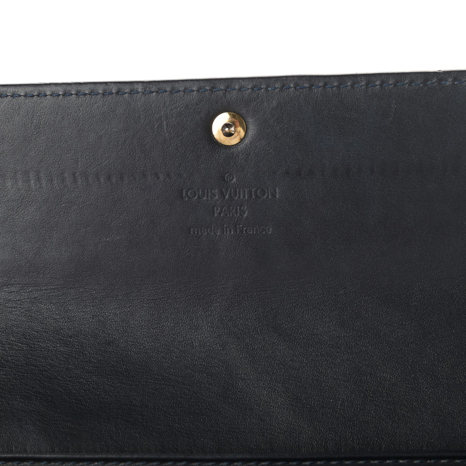 Louis Vuitton Vernis Sarah Wallet Blue Infini 7 of 9