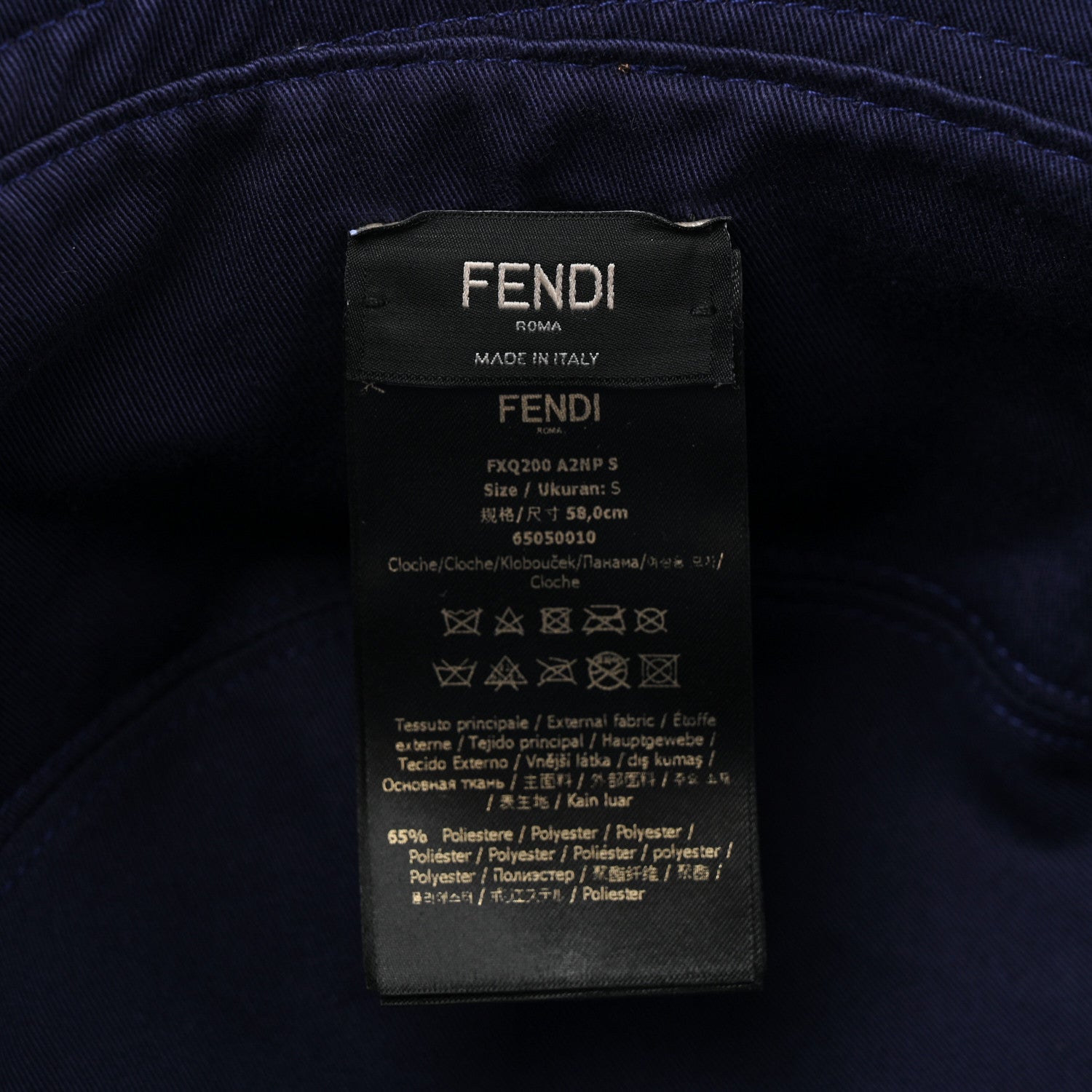 Fendi Technical Fabric FF Reversible Bucket Hat S Tobacco 14 of 14