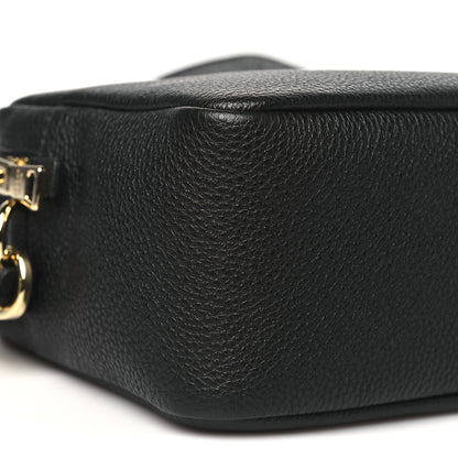 Prada Vitello Daino Soft Medium Double Zip Shoulder Bag Black 9 of 12