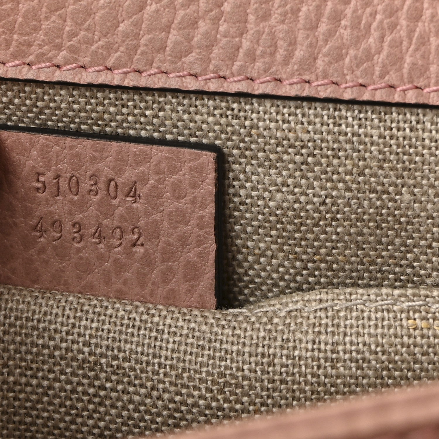 Gucci Dollar Calfskin Small Interlocking G Shoulder Bag Soft Pink 7 of 10